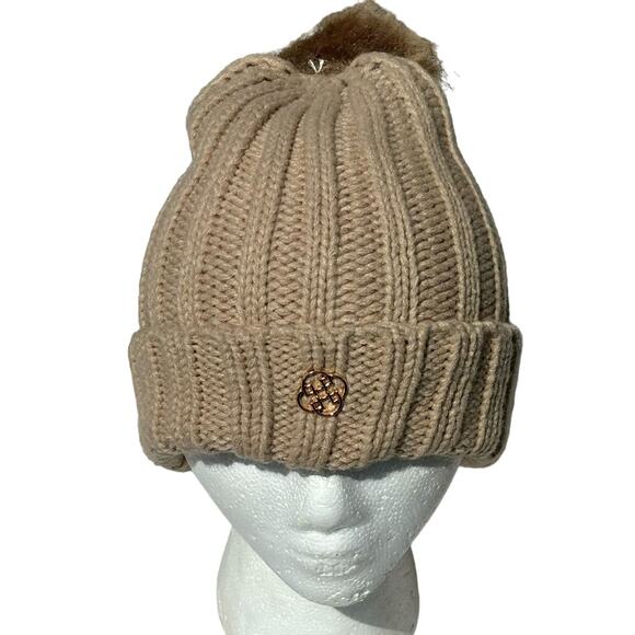 Tan Daisy Fuentes Beanie - Picture 1 of 6